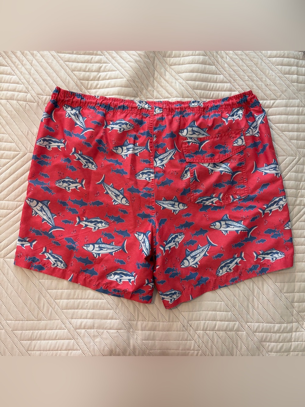 Ocean + Coast Red and Blue Swim Trunks
Size XL
